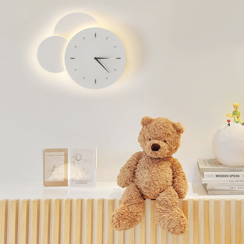 Single White Modernism Wall Mounted Sconce LED Unique Wall Light