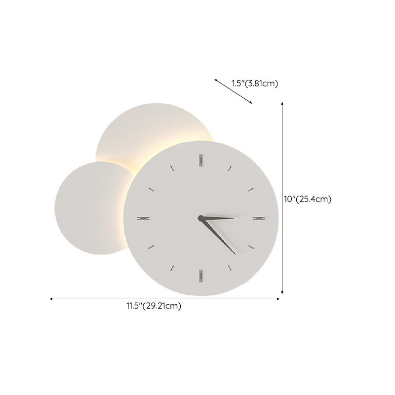Single White Modernism Wall Mounted Sconce LED Unique Wall Light