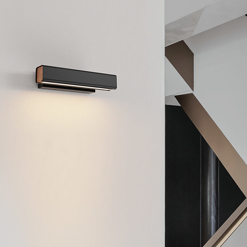 Single White/Black Modernism Wall Mounted Sconce LED Wall Light for Bedroom
