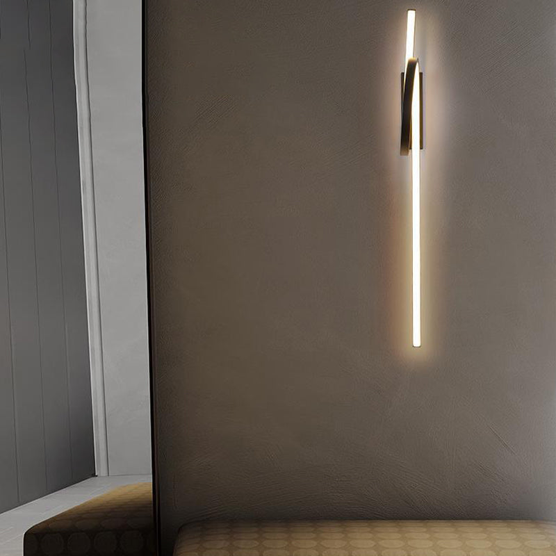Single White/Black Contemporary Wall Mounted Sconce LED Wall Light