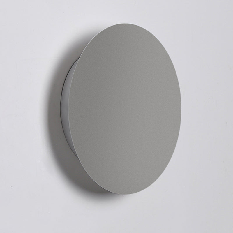 LED Metal Modern Wall Sconce Circular Shape Wall Light with Acrylic Shade for Bedroom
