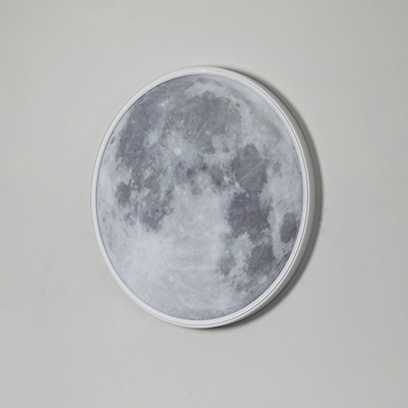 LED Modern Metal Wall Sconce Circular Shape Wall Light with Acrylic Shade for Bedroom