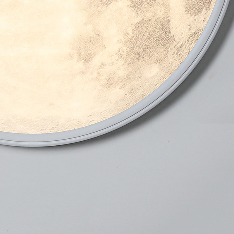 LED Modern Metal Wall Sconce Circular Shape Wall Light with Acrylic Shade for Bedroom