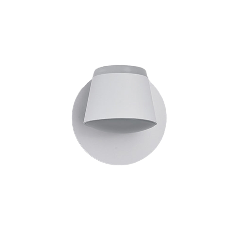 LED Modern Metal Wall Sconce Cone Shape Wall Light with Acrylic Shade for Bedroom
