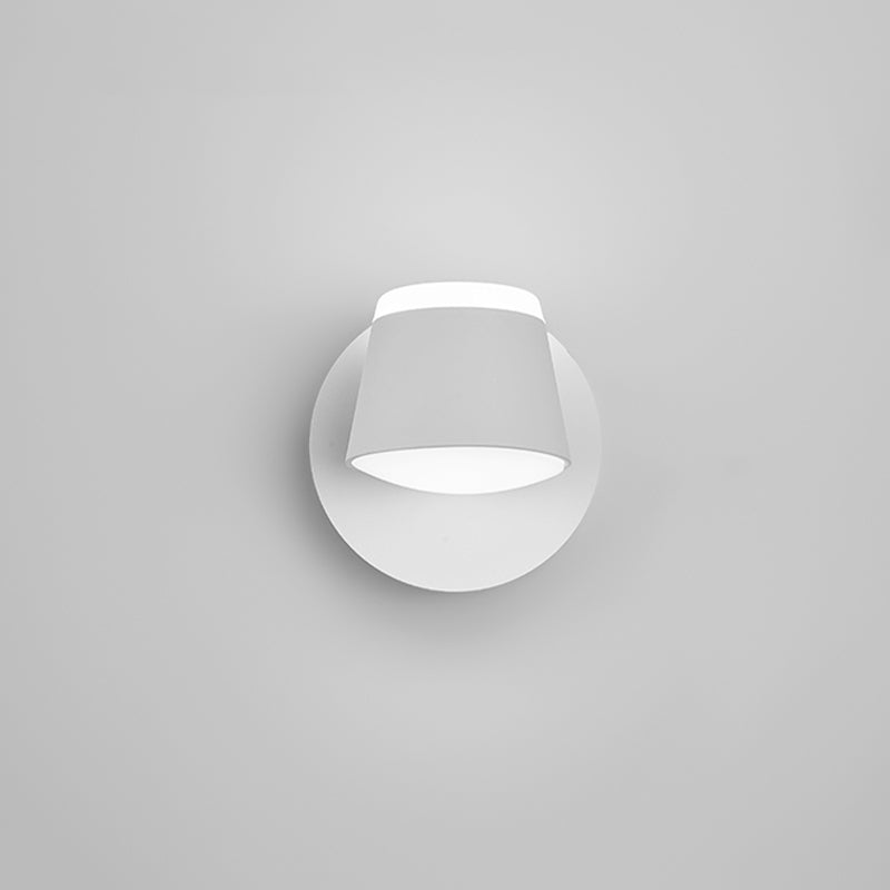 LED Modern Metal Wall Sconce Cone Shape Wall Light with Acrylic Shade for Bedroom