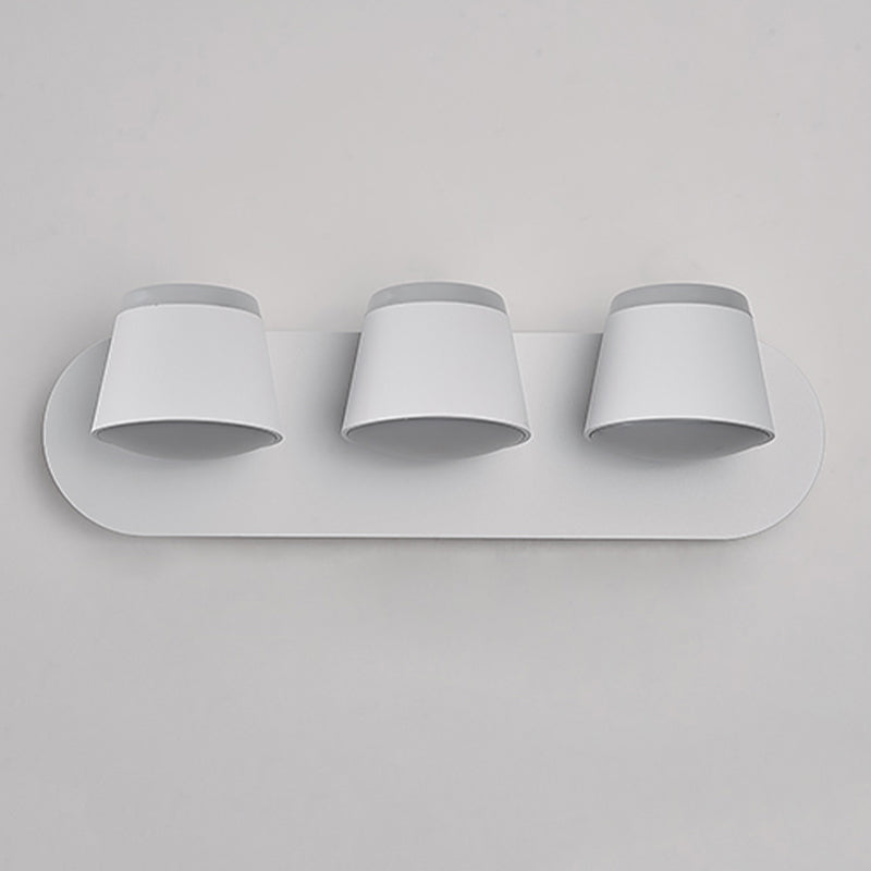 LED Modern Metal Wall Sconce Cone Shape Wall Light with Acrylic Shade for Bedroom