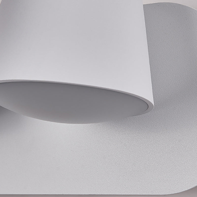 LED Modern Metal Wall Sconce Cone Shape Wall Light with Acrylic Shade for Bedroom