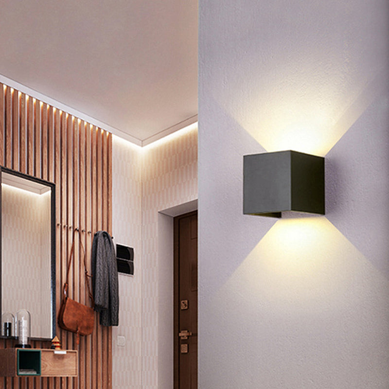 Metal Geometric Wall Light Sconces Minimalism 1 Light Wall Mounted Lamp