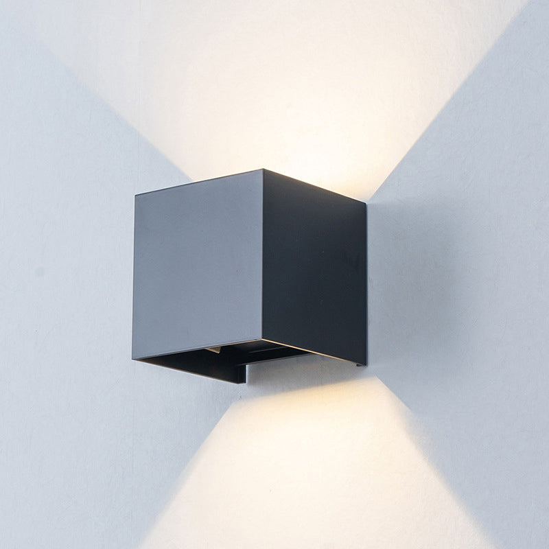 Metal Geometric Wall Light Sconces Minimalism 1 Light Wall Mounted Lamp
