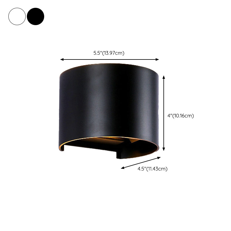 Metal Geometric Wall Light Sconces Minimalism 1 Light Wall Mounted Lamp