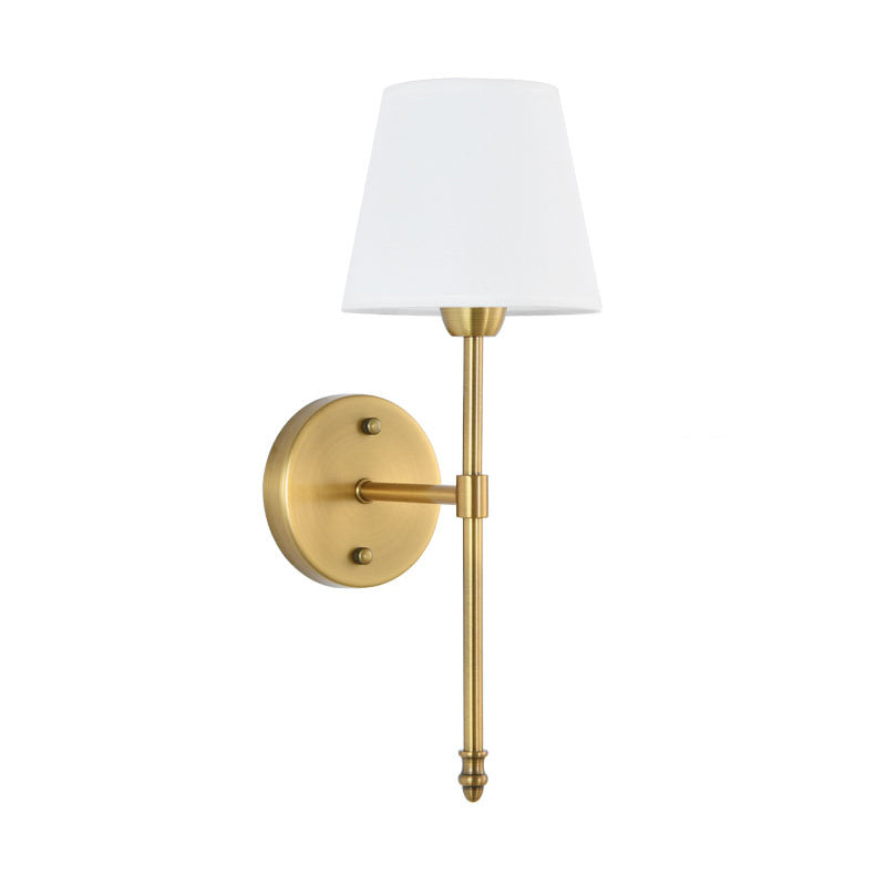Cone Wall Light Fixtures Modern Metal Wall Sconces in Gold for Living Room