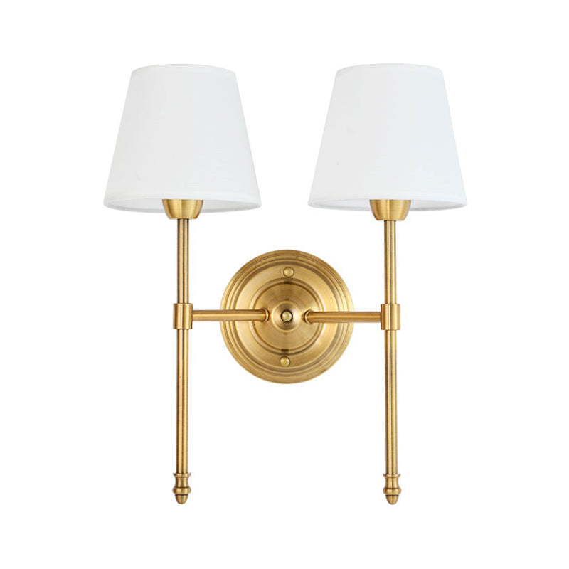 Cone Wall Light Fixtures Modern Metal Wall Sconces in Gold for Living Room