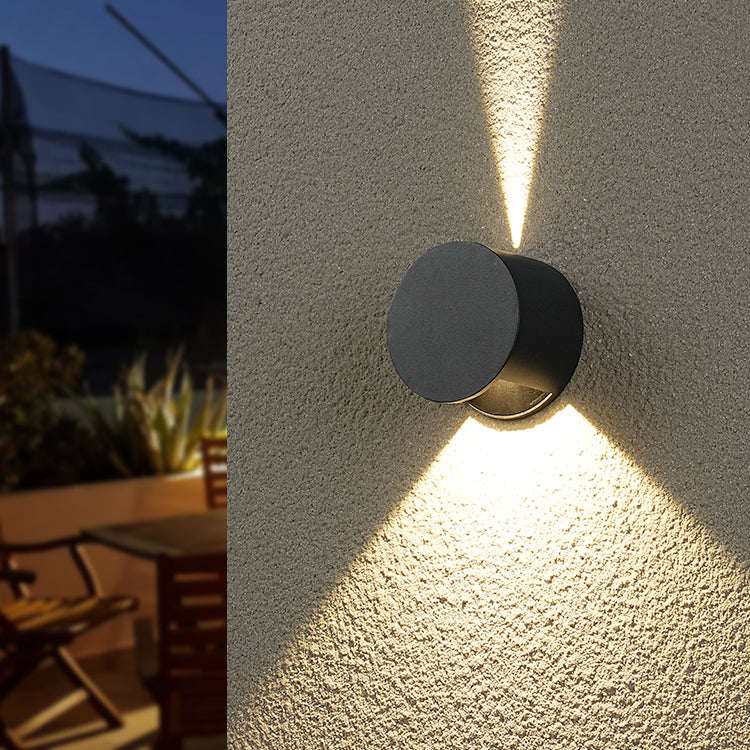 Nordic Style Aluminum Wall Light Circle Shape LED Wall Lamp for Outdoor