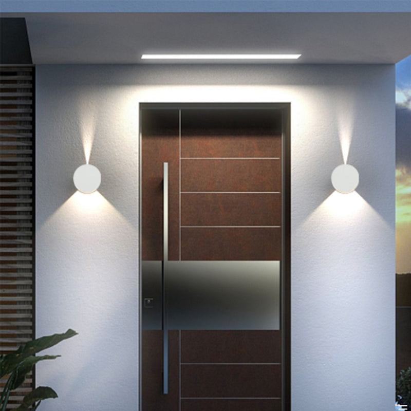 Nordic Style Aluminum Wall Light Circle Shape LED Wall Lamp for Outdoor