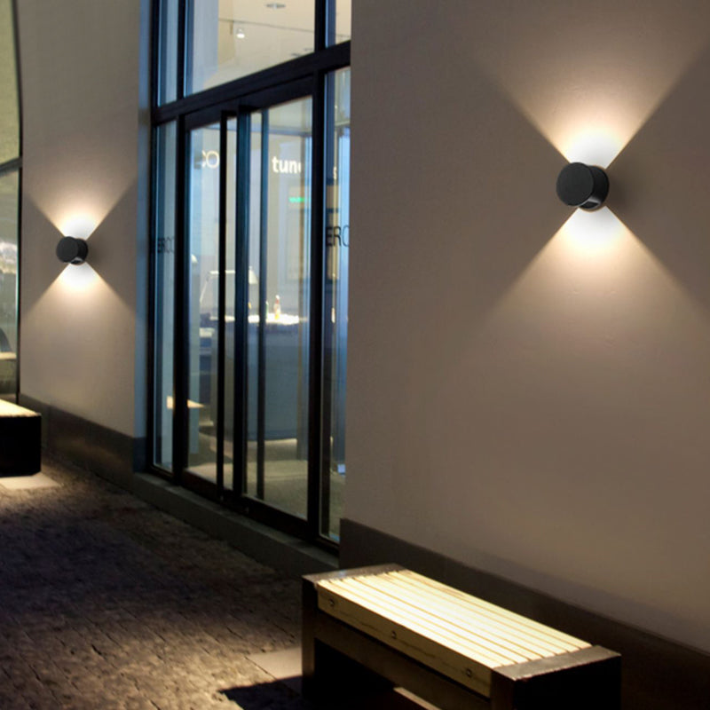 Nordic Style Aluminum Wall Light Circle Shape LED Wall Lamp for Outdoor