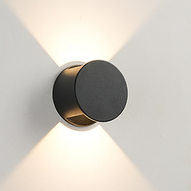 Nordic Style Aluminum Wall Light Circle Shape LED Wall Lamp for Outdoor