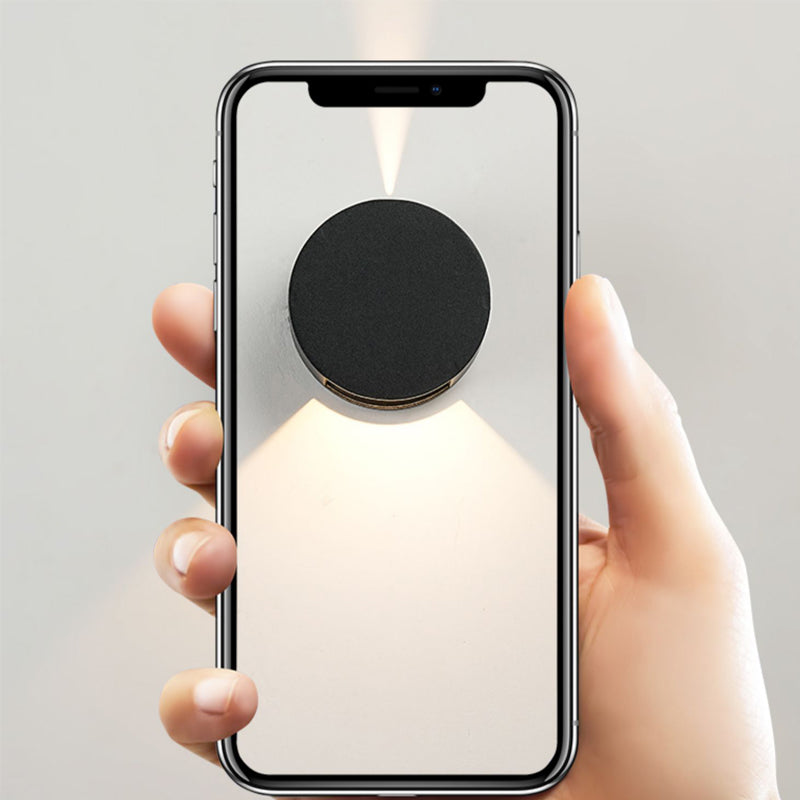 Nordic Style Aluminum Wall Light Circle Shape LED Wall Lamp for Outdoor