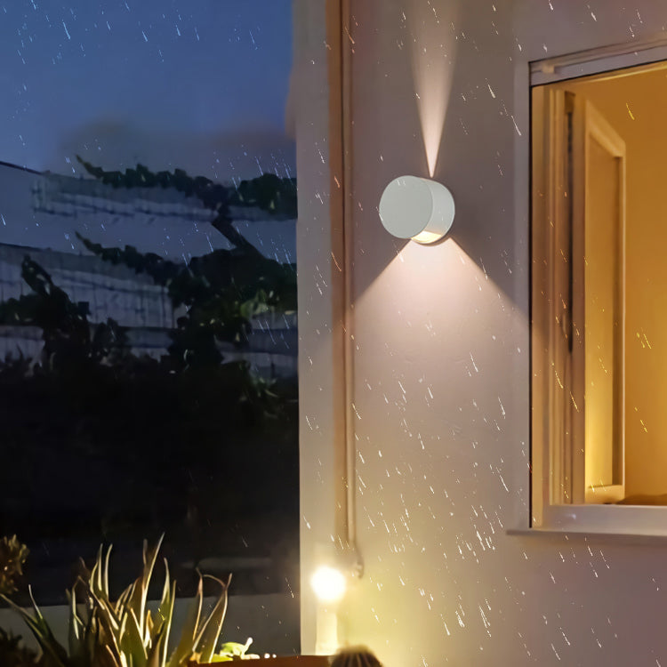 Nordic Style Aluminum Wall Light Circle Shape LED Wall Lamp for Outdoor