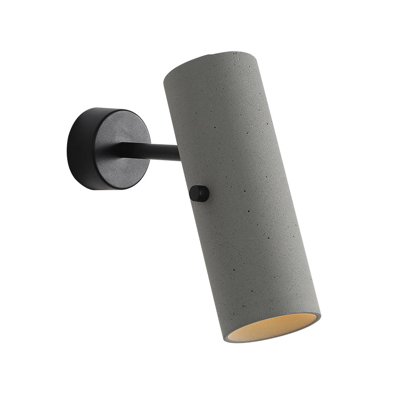 Modern Simple Metal Wall Light Cylinder Shape Adjustable Wall Lamp for Living Room