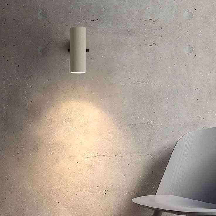 Modern Simple Metal Wall Light Cylinder Shape Adjustable Wall Lamp for Living Room