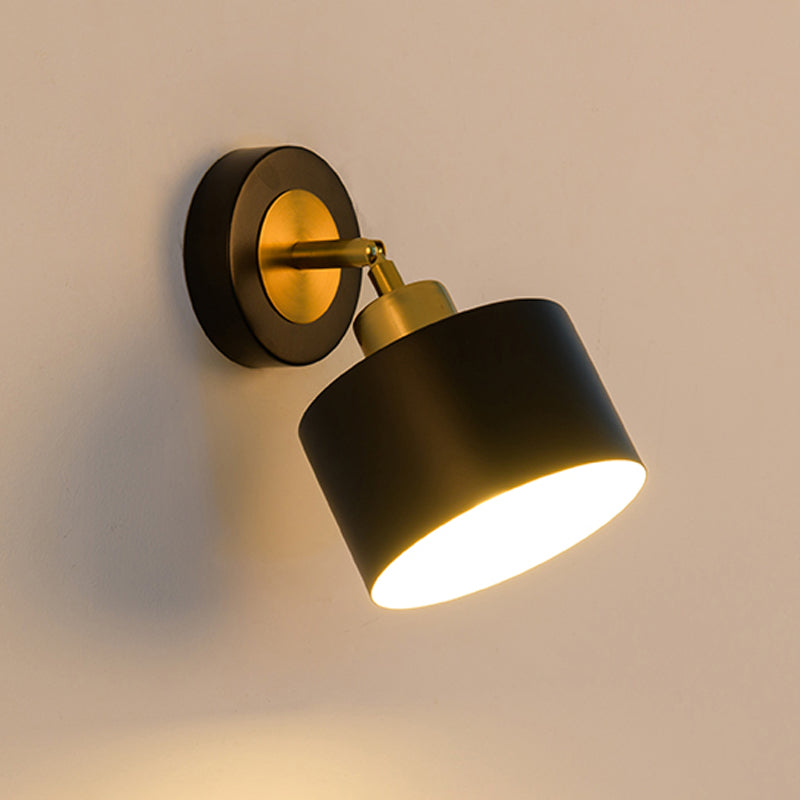Modern Simple Rotatable Wall Light Cylinder Shape Wall Lamp for Living Room
