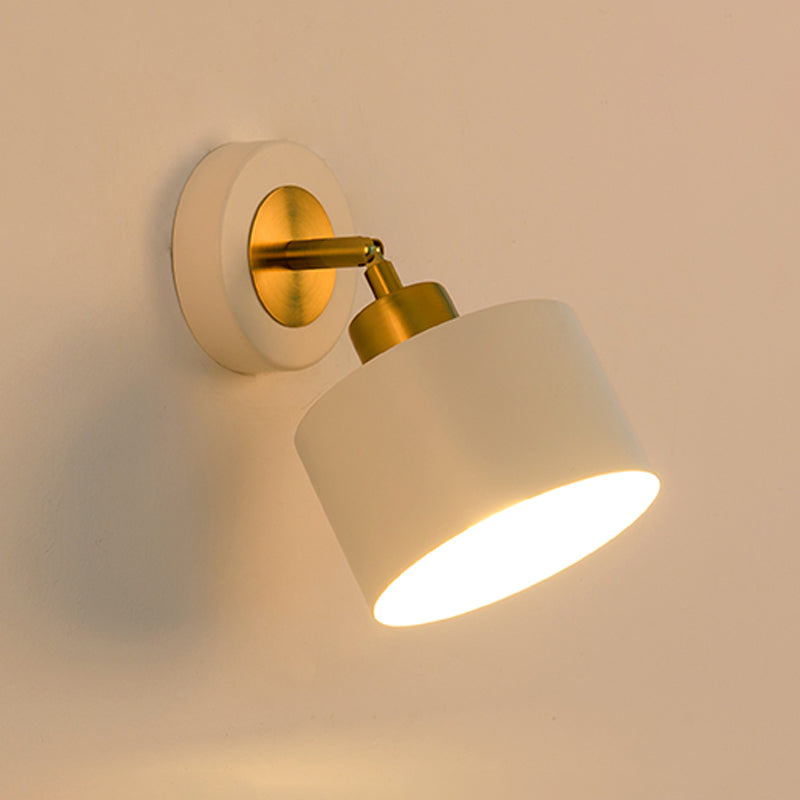 Modern Simple Rotatable Wall Light Cylinder Shape Wall Lamp for Living Room