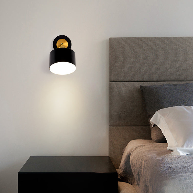 Modern Simple Rotatable Wall Light Cylinder Shape Wall Lamp for Living Room