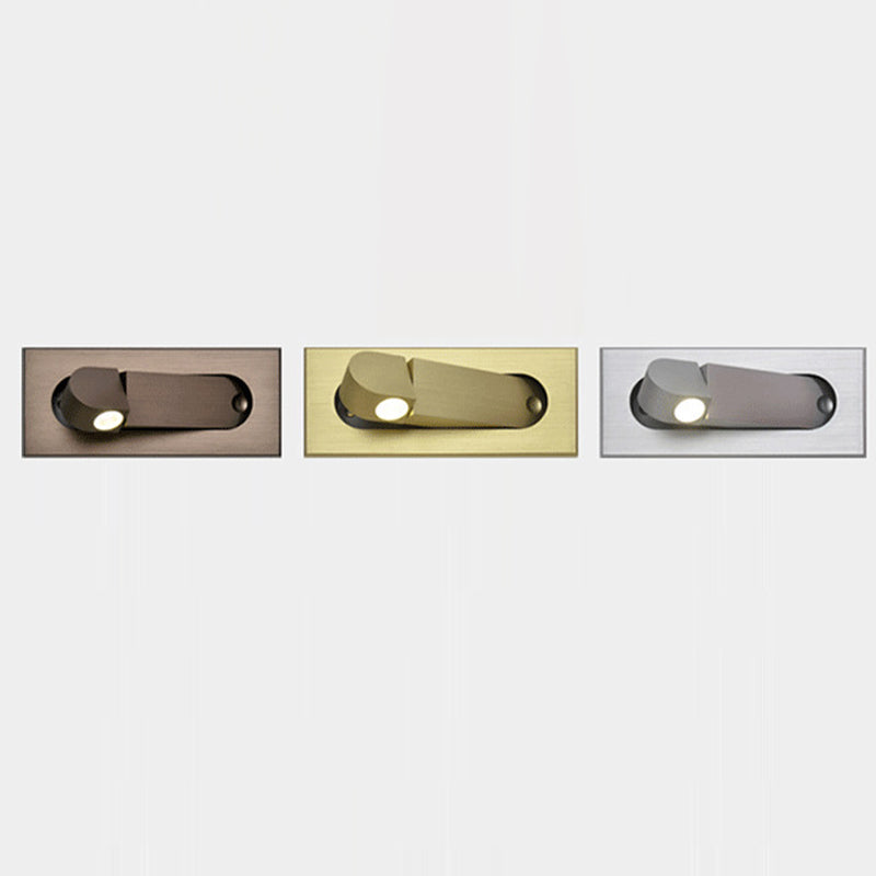 Modernism Single Wall Mounted Sconce Metal Wall Light with Hole 3'