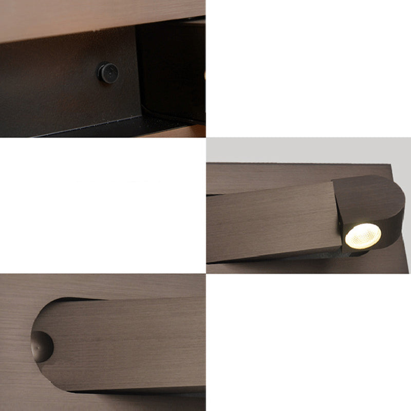Modernism Single Wall Mounted Sconce Metal Wall Light with Hole 3'