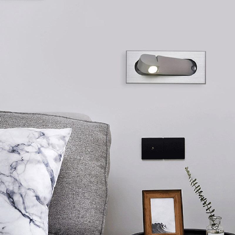 Modernism Single Wall Mounted Sconce Metal Wall Light with Hole 3'