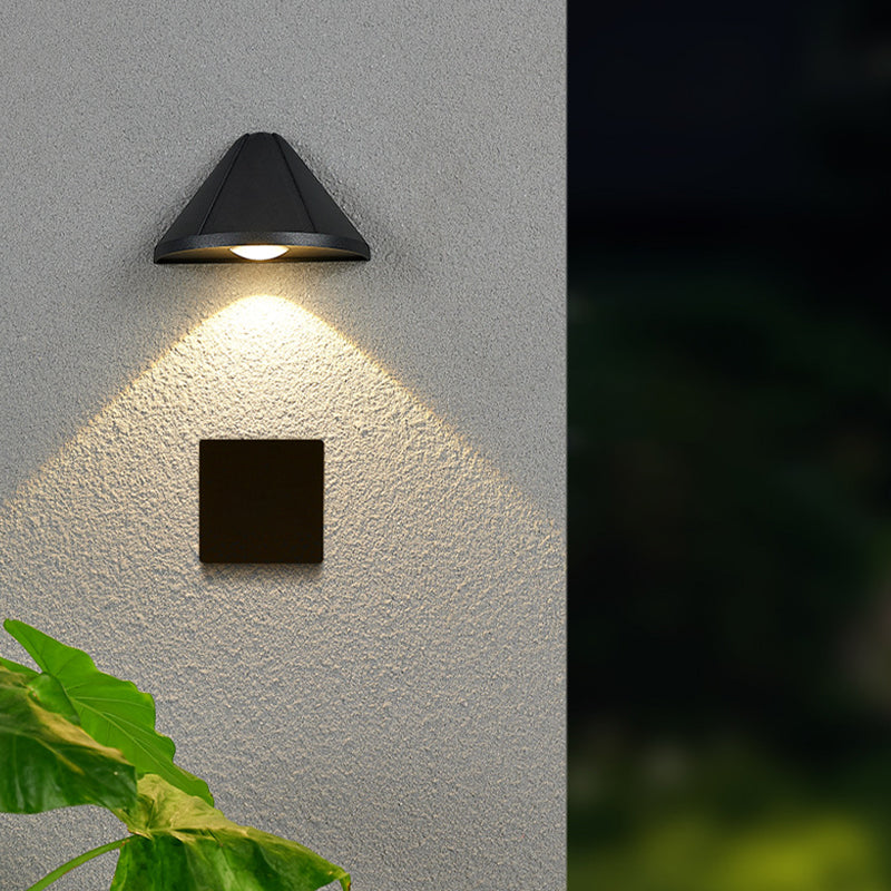 Single Modernism White/Black Wall Mounted Sconce Statement LED Wall Light