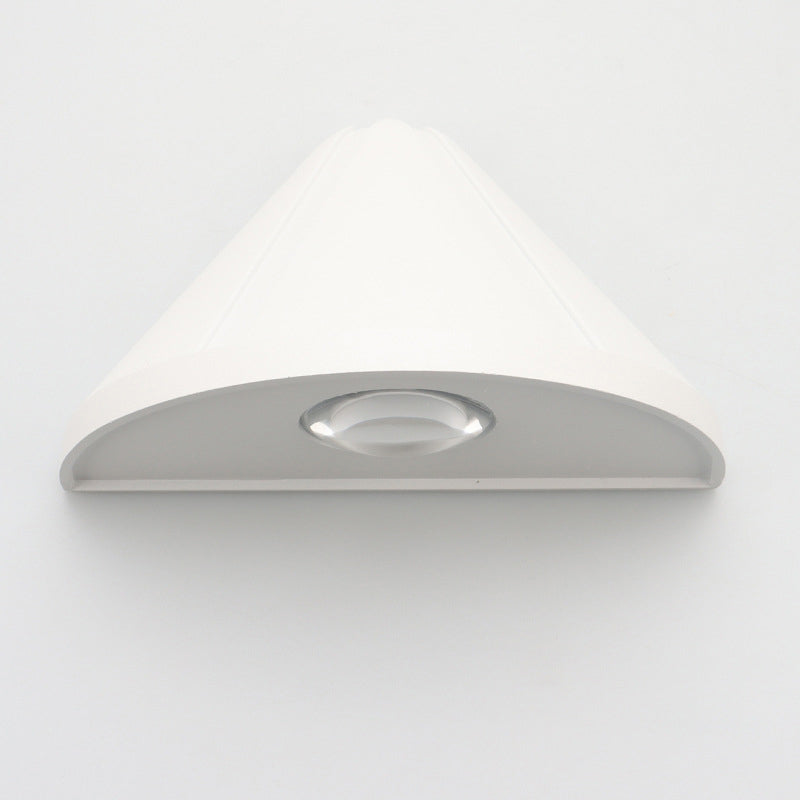 Single Modernism White/Black Wall Mounted Sconce Statement LED Wall Light