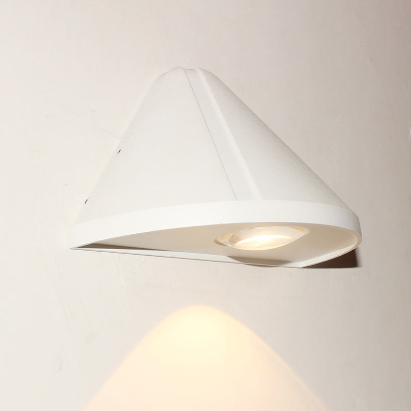 Single Modernism White/Black Wall Mounted Sconce Statement LED Wall Light