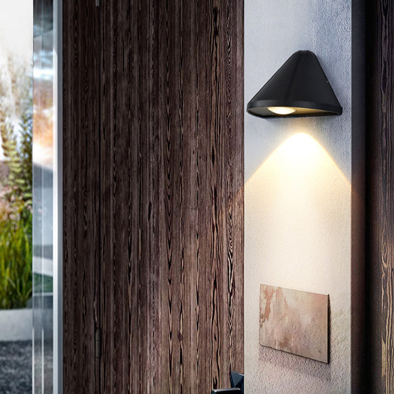 Single Modernism White/Black Wall Mounted Sconce Statement LED Wall Light