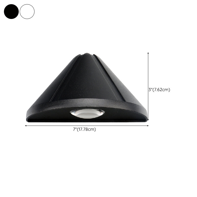 Single Modernism White/Black Wall Mounted Sconce Statement LED Wall Light