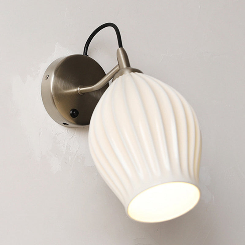 Modern Single Chrome/Golden Wall Mounted Sconce Shaded Wall Light