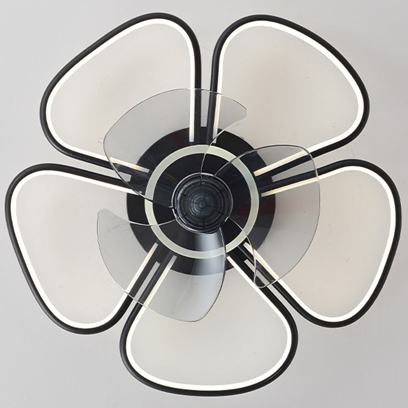 3-Blade Children Ceiling Fan Polish Finish LED Fan with Light for Home