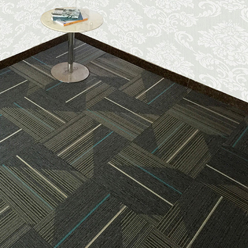 Dark Color Level Loop Carpet Tile Non-Skid Self Adhesive Indoor Office Carpet Tiles