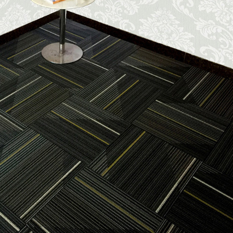 Dark Color Level Loop Carpet Tile Non-Skid Self Adhesive Indoor Office Carpet Tiles