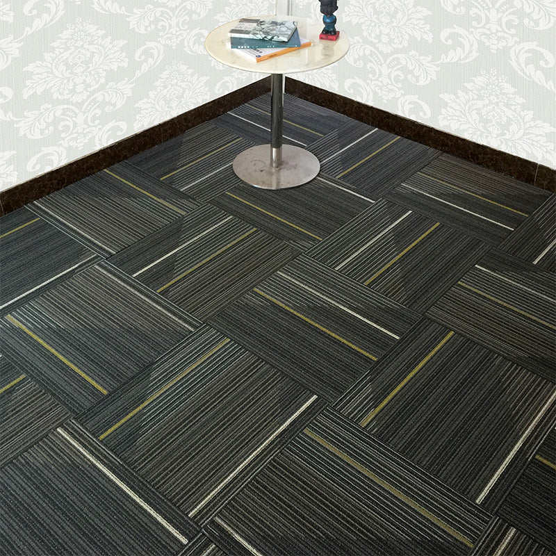 Dark Color Level Loop Carpet Tile Non-Skid Self Adhesive Indoor Office Carpet Tiles