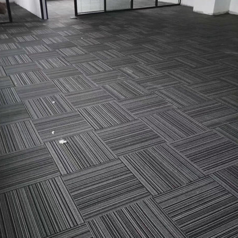 Dark Color Level Loop Carpet Tile Non-Skid Self Adhesive Indoor Office Carpet Tiles