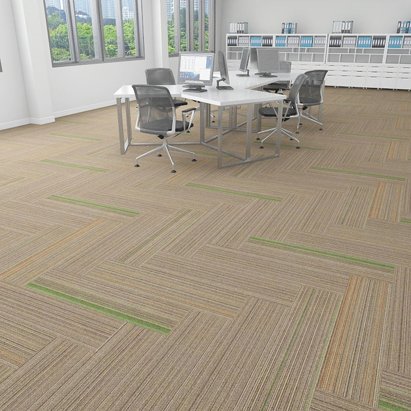 Indoor Level Loop Carpet Tile Dark Color Non-Skid Loose Lay Carpet Tiles