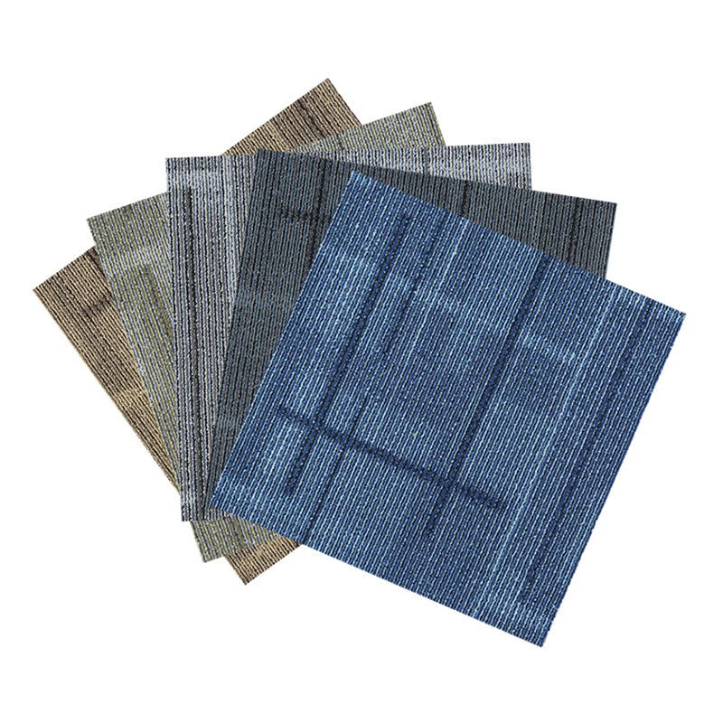 Indoor Level Loop Carpet Tile Dark Color Fade Resistant Loose Lay Carpet Tiles
