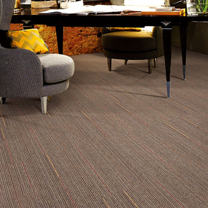 Indoor Level Loop Carpet Tile Dark Color Fade Resistant Loose Lay Carpet Tiles