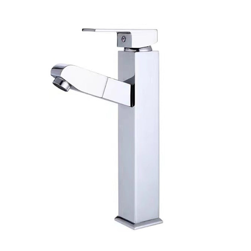 Contemporary Vessel Faucet Pull-out Faucet with One Lever Handle