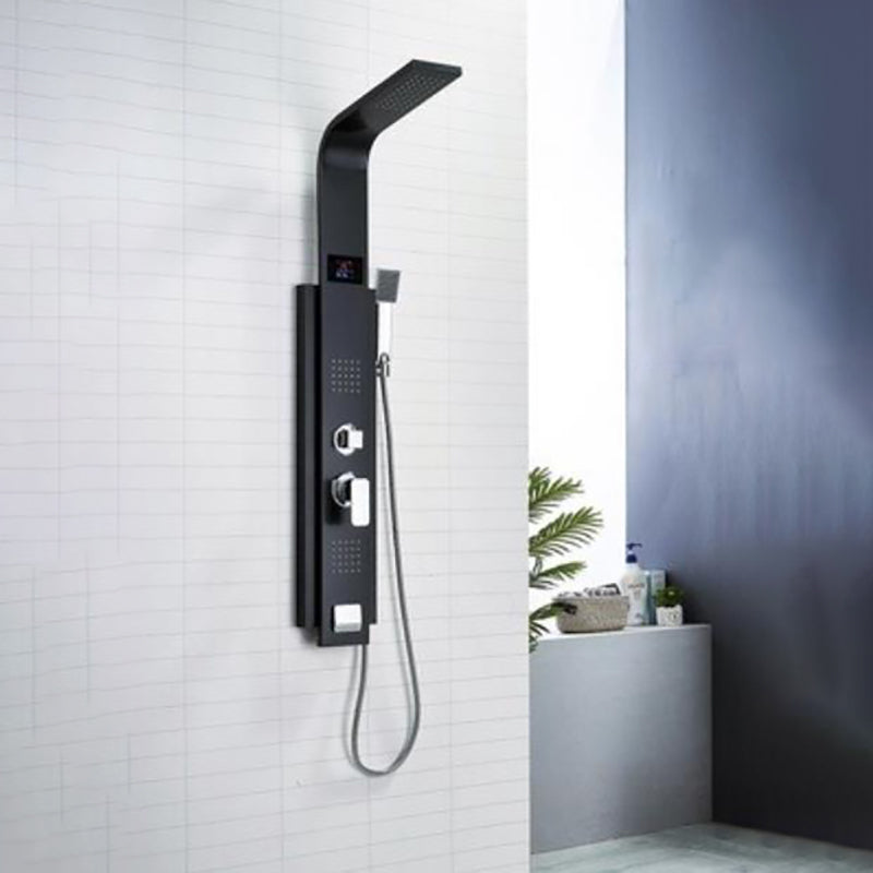 Modern Shower System Massage Jets Knob Hand Shower Ceiling Mounted Shower Trim