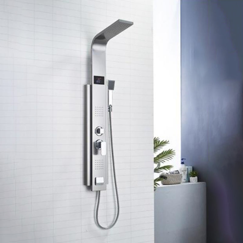 Modern Shower System Massage Jets Knob Hand Shower Ceiling Mounted Shower Trim