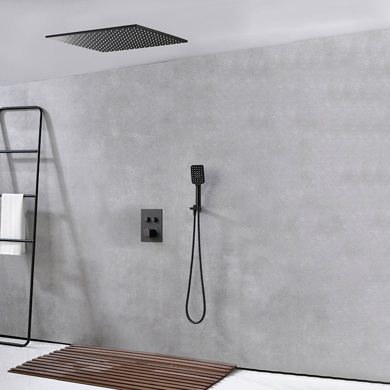 Modern Shower Trim Brass Slide Bar Included Adjustable Shower Head Shower Combo