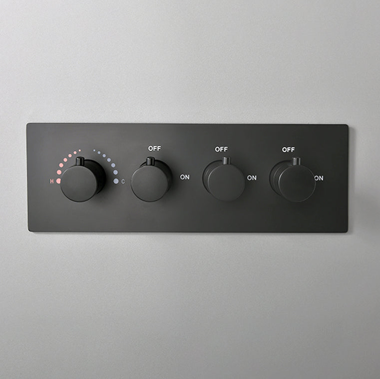 Modern Shower Trim Brass Slide Bar Included Adjustable Shower Head Shower Combo