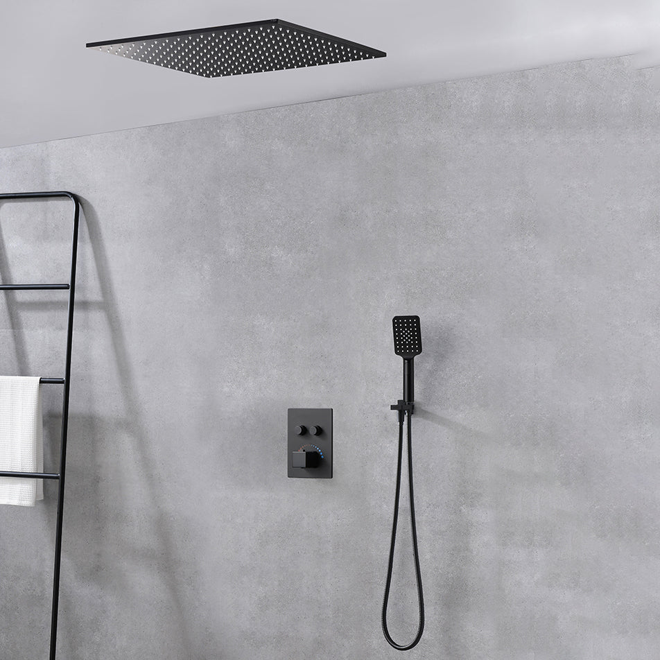 Modern Shower Trim Brass Slide Bar Included Adjustable Shower Head Shower Combo